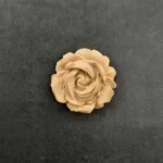 Ξυλόγλυπτο Διακοσμητικό Λουλούδι Τριαντάφυλλο 2,5εκ. Χ 2,5εκ.