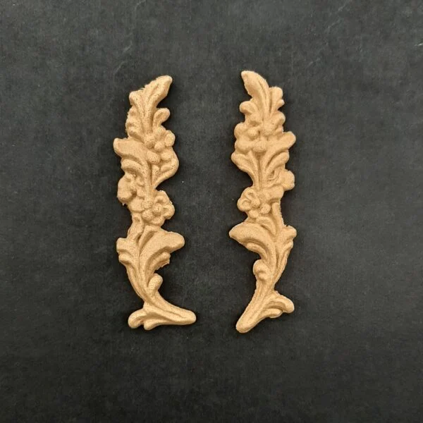 Ξυλόγλυπτο Διακοσμητικό Σετ 2 τεμαχίων   7,4εκ. Χ 2εκ.