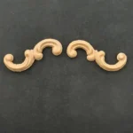 Ξυλόγλυπτο Διακοσμητικό Σετ 2 Τεμαχίων 3,3εκ. Χ 1,5εκ.