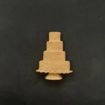 Ξυλόγλυπτο Διακοσμητικό Τούρτα 4εκ. Χ 3εκ.