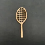 Ξυλόγλυπτο Διακοσμητικό Ρακέτα 9εκ. Χ 9εκ.