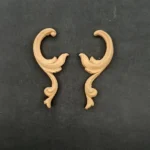 Ξυλόγλυπτο Διακοσμητικό Σετ 2 τεμαχίων 7,5εκ. Χ 3εκ.