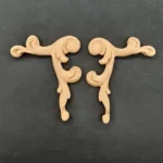 Ξυλόγλυπτο Διακοσμητικό Σετ 2 τεμαχίων 10,5εκ. Χ 8,9εκ.