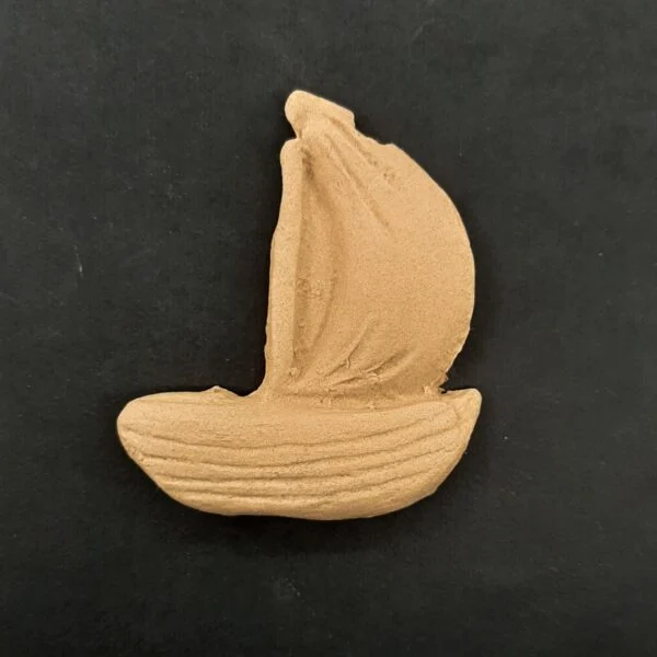 Ξυλόγλυπτο Διακοσμητικό Βάρκα 6εκ. Χ 6,8εκ.