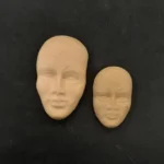 Ξυλόγλυπτο Διακοσμητικό Μάσκα σετ 2 Τεμαχίων