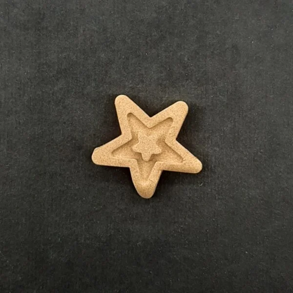 Ξυλόγλυπτο Διακοσμητικό Αστέρι 2εκ. Χ 2εκ.