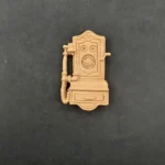 Ξυλόγλυπτο Διακοσμητικό Τηλέφωνο Αντίκα 5εκ. Χ 2,8εκ.