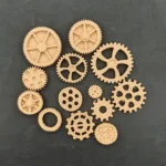 Ξυλόγλυπτο Διακοσμητικό Γρανάζι σετ 13 Τεμαχίων