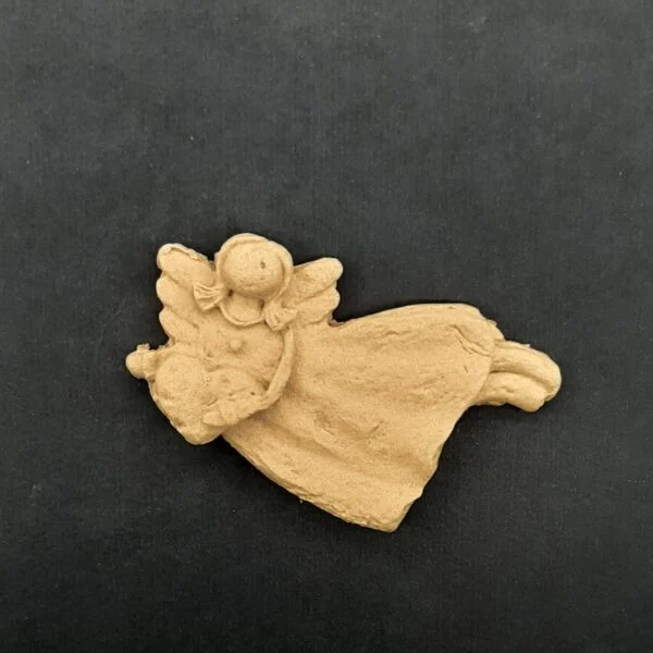 Ξυλόγλυπτο Διακοσμητικό Νεράιδα 6εκ. Χ 3,5εκ.