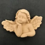 Ξυλόγλυπτο Διακοσμητικό Μικρός Άγγελος 7εκ. Χ 5εκ.