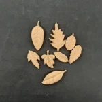 Ξυλόγλυπτο Διακοσμητικό Φύλλο σετ 8 Τεμαχίων