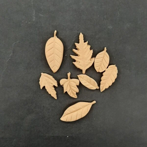 Ξυλόγλυπτο Διακοσμητικό Φύλλο σετ 8 Τεμαχίων