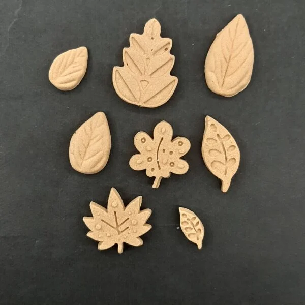 Ξυλόγλυπτο Διακοσμητικό  Φύλλο σετ 8 Τεμαχίων