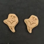 Ξυλόγλυπτο Διακοσμητικό  σετ 2 Τεμαχίων 3εκ. Χ 1εκ.