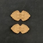 Ξυλόγλυπτο Διακοσμητικό Σετ 2 τεμαχίων 4εκ. Χ 2εκ.