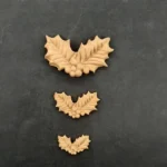 Ξυλόγλυπτο Διακοσμητικό Γκι σετ 3 Τεμαχίων