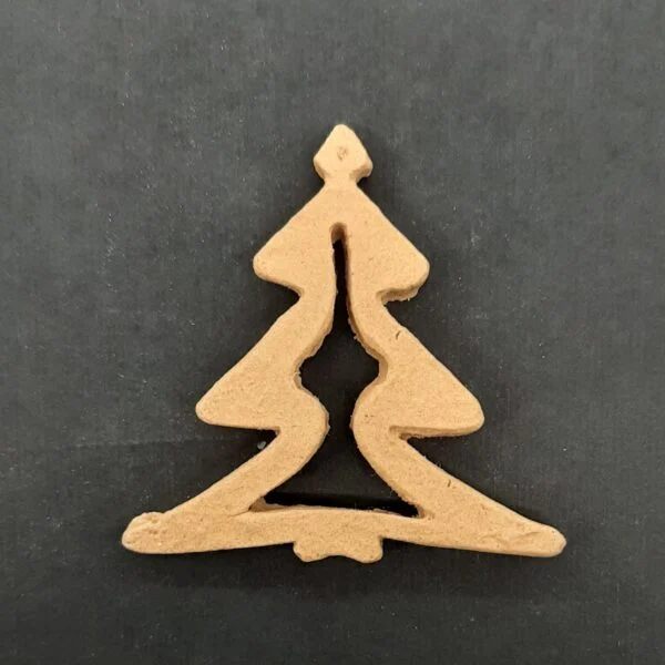 Ξυλόγλυπτο Διακοσμητικό Χριστουγεννιάτικο Δέντρο 5,5εκ. Χ 5,5εκ.