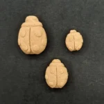 Ξυλόγλυπτο Διακοσμητικό Πασχαλίτσα σετ 3 Τεμαχίων