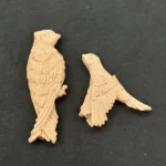 Ξυλόγλυπτο Διακοσμητικό Πουλί σετ 2 Τεμαχίων