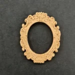 Ξυλόγλυπτο Διακοσμητικό Κορνίζα Οβάλ 5εκ. Χ 3,6εκ.