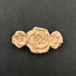 Ξυλόγλυπτο Διακοσμητικό Λουλούδι Γιρλάντα 3,5εκ. Χ 2εκ.