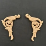 Ξυλόγλυπτο Διακοσμητικό Σετ 2 Τεμαχίων 5εκ.Χ8,5εκ.