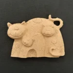 Ξυλόγλυπτο Διακοσμητικό Γάτες 6εκ.Χ4εκ.