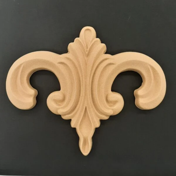 Ξυλόγλυπτο Διακοσμητικό Πλακάκι Λουλούδι 23εκ.Χ19εκ.