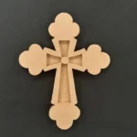 Ξυλόγλυπτο Διακοσμητικό Σταυρός 5,5εκ.Χ12εκ.