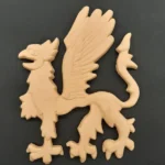 Ξυλόγλυπτο Διακοσμητικό Δράκος  20εκ.Χ27εκ.