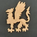 Ξυλόγλυπτο Διακοσμητικό Δράκος  12εκ.Χ15,5εκ.