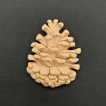 Ξυλόγλυπτο Διακοσμητικό Κουκουνάρι 5,5εκ.Χ6,5εκ.