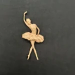 Ξυλόγλυπτο Διακοσμητικό Μπαλαρίνα  4εκ.Χ9εκ.