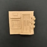 Ξυλόγλυπτο Διακοσμητικό Σπίτι  6,5εκ.Χ6εκ.