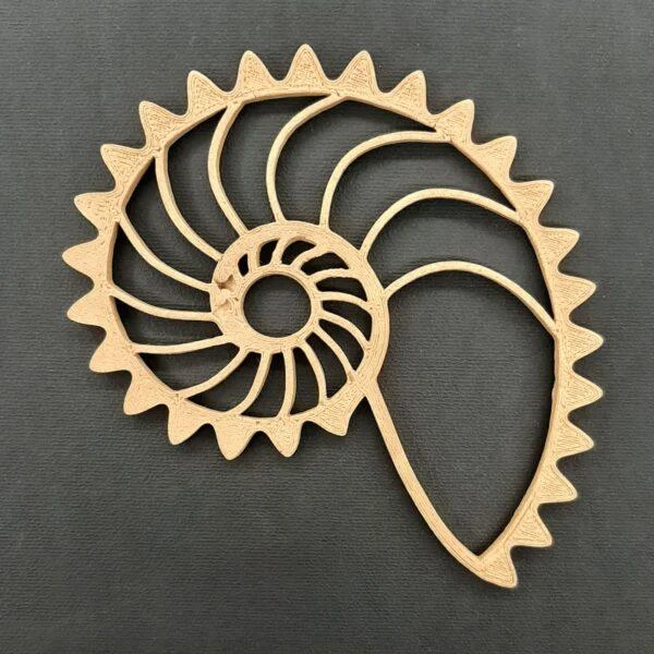 Ξυλόγλυπτο Διακοσμητικό Κοχύλι 14εκ.Χ10εκ.