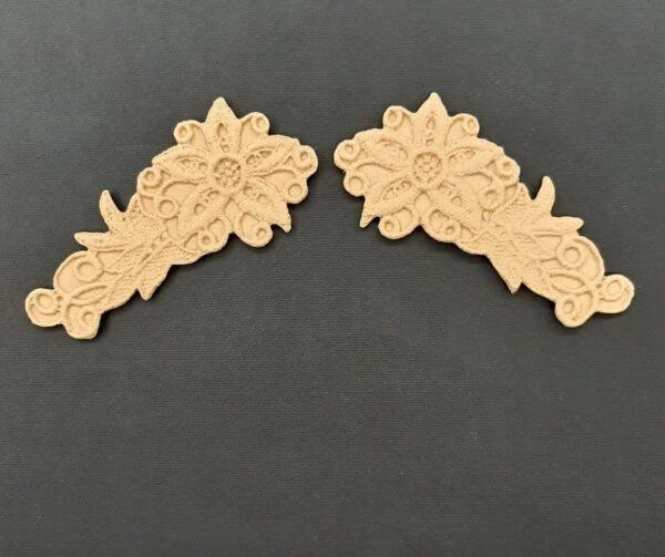 Ξυλόγλυπτο Διακοσμητικό σετ 2 Τεμαχίων 10,5εκ. Χ 4,5εκ.