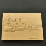 Ξυλόγλυπτο Διακοσμητικό Ελληνικά Νησιά 15εκ.Χ10,5εκ.