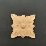 Ξυλόγλυπτο Διακοσμητικό Λουλούδι  5,5εκ.Χ5,5εκ.