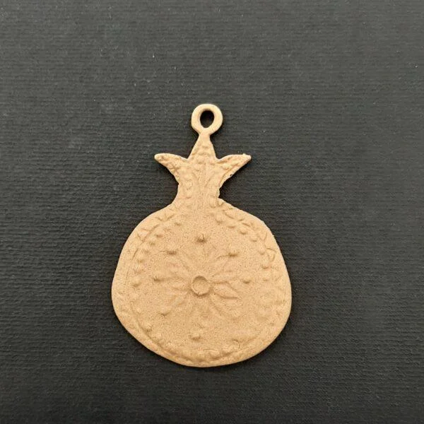 Ξυλόγλυπτο Διακοσμητικό Ρόδι 5εκ. Χ 4εκ.