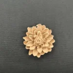 Ξυλόγλυπτο Διακοσμητικό Λουλούδι 4εκ. Χ 6εκ.