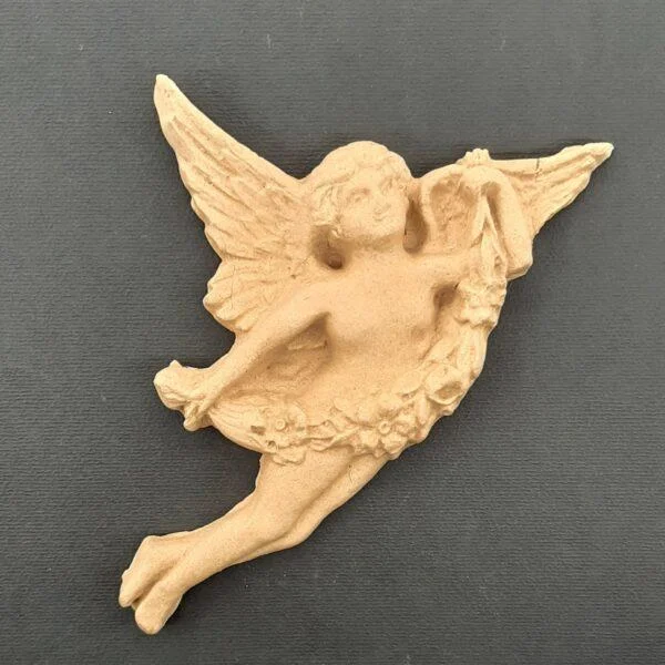 Ξυλόγλυπτο Διακοσμητικό Μικρός Άγγελος 10εκ. Χ 16εκ.
