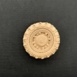 Ξυλόγλυπτο Διακοσμητικό Ρόδα Διάμετρος  4,5εκ.