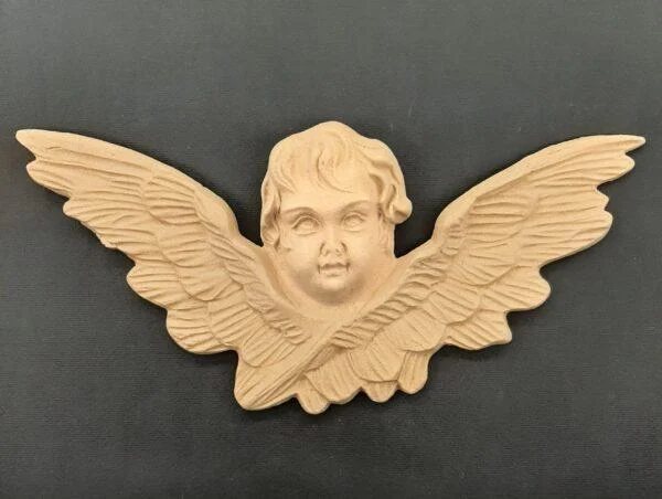 Ξυλόγλυπτο Διακοσμητικό Άγγελος 24εκ. Χ 12εκ.