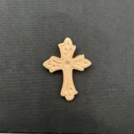 Ξυλόγλυπτο Διακοσμητικό Σταυρός 3εκ. Χ 4,5εκ.