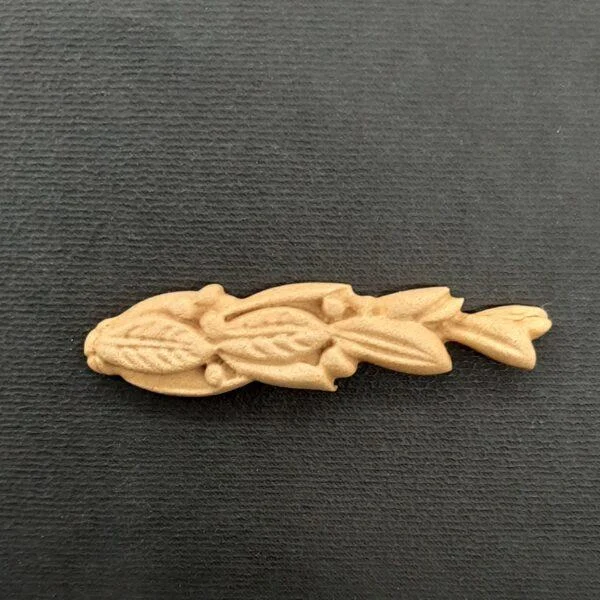 Ξυλόγλυπτο Διακοσμητικό Φύλλο 6εκ. Χ 1,5εκ.