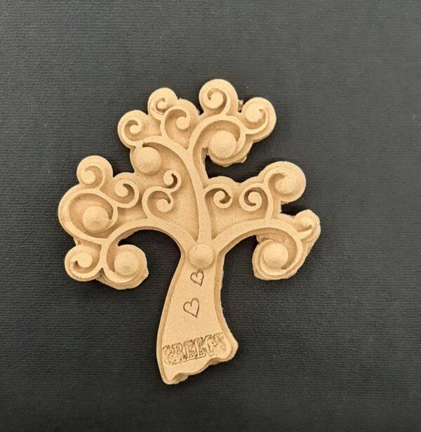 Ξυλόγλυπτο Διακοσμητικό Δέντρο 8εκ. Χ 9εκ.