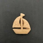 Ξυλόγλυπτο Διακοσμητικό Βάρκα 4,5εκ. Χ 4,3εκ.