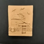 Ξυλόγλυπτο Διακοσμητικό Νησί 7,8εκ. Χ 9,5εκ.