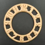 Ξυλόγλυπτο Διακοσμητικό  Ρολόι Διάμετρος 15εκ.