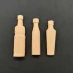 Ξυλόγλυπτο Διακοσμητικό Μπουκάλια Σετ 3 Τεμαχίων